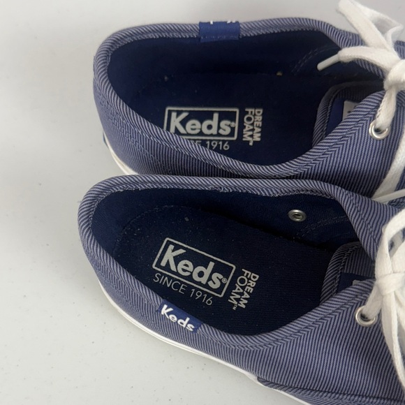 Keds Champion Seasonal Navy Blue Canvas Sneakers Dream Foam Insole Size 7 - Picture 5 of 11